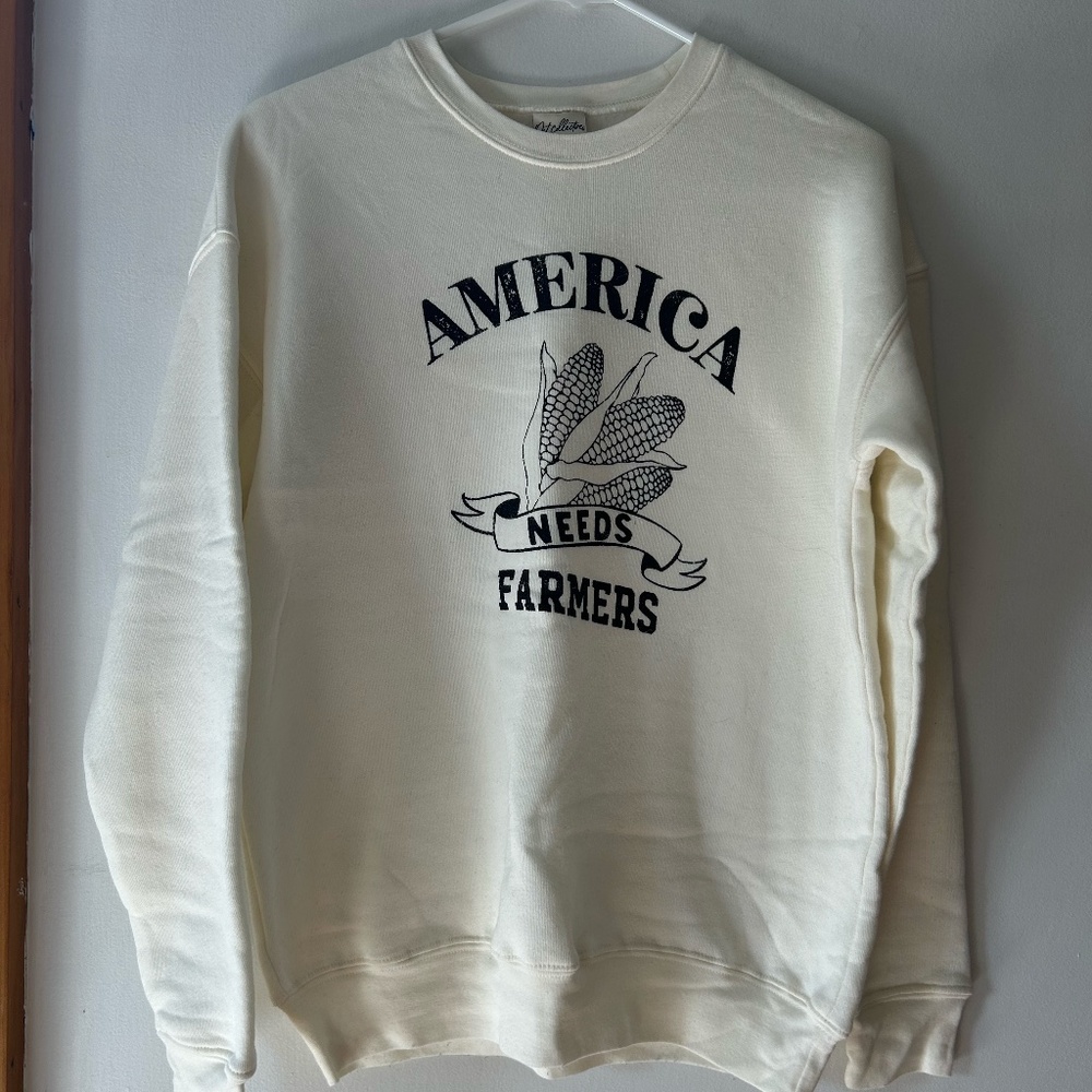 America Needs Farmers crewneck
